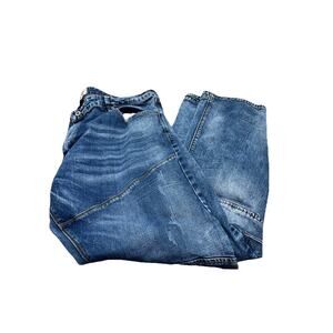 Nation of Saints Original Straight Jeans Mens 42x32 Cool Extra Knee Pocket. {UU}